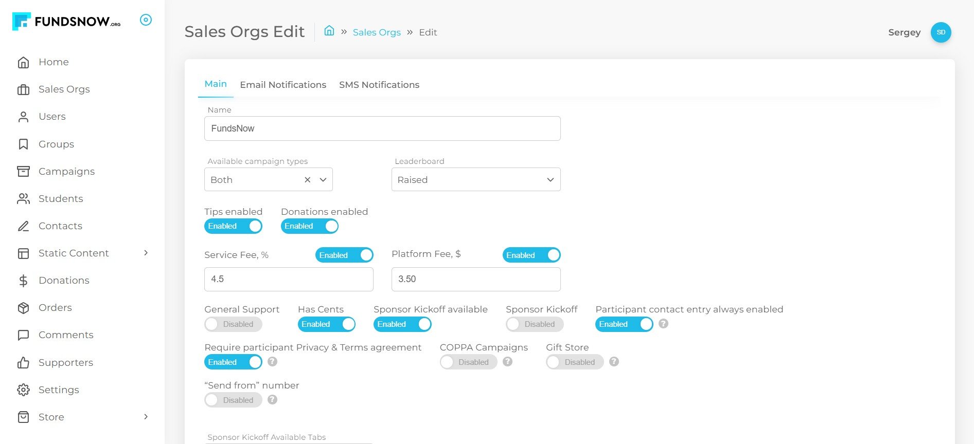 Структура групп и кампаний